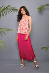Block Printed Top with Wrap Pants
