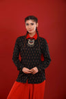 Ikat Back Frill Shirt