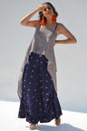 Bandhej Draped Pants with Block Printed Loop Top as seen on Rasika Duggal