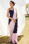 Bandhej Pre Draped Saree With Bustier