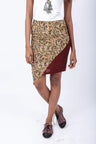 Block Printed Floral Kalamkari Skirt