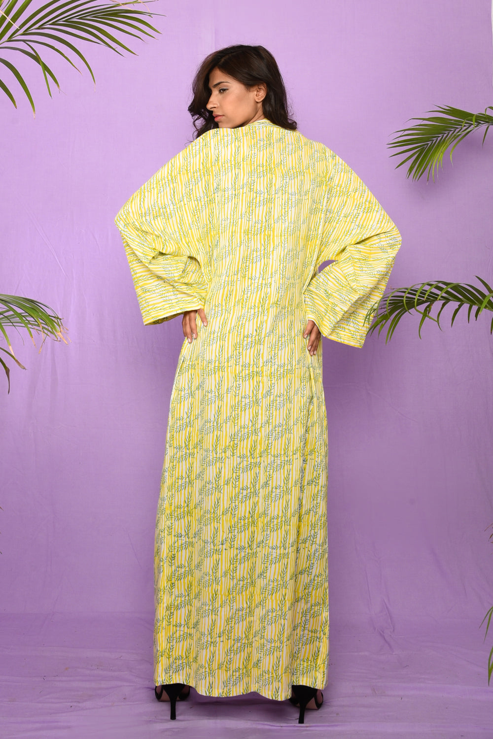 Block Printed Kimono Jacket