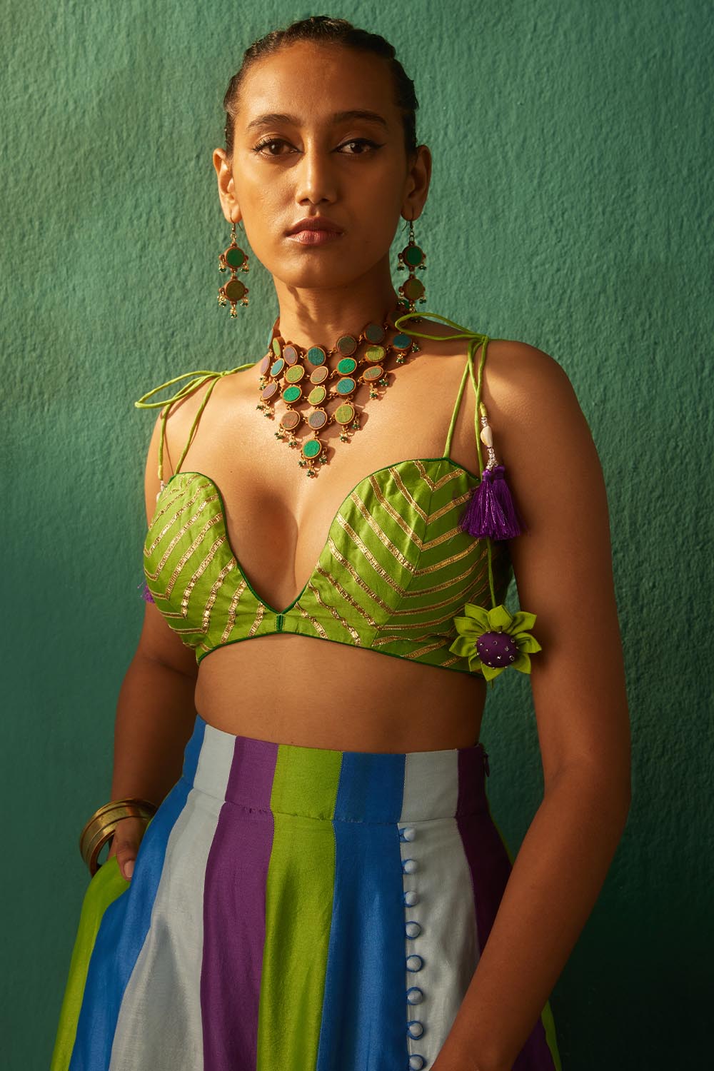 Kumudani Kalidar Lehenga Set