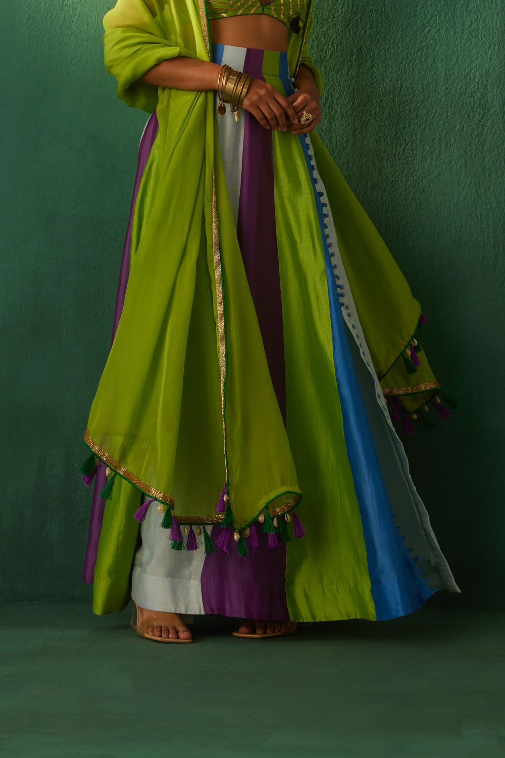 Myra Kalidaar Lehenga Set as seen on Dhriti Mehra