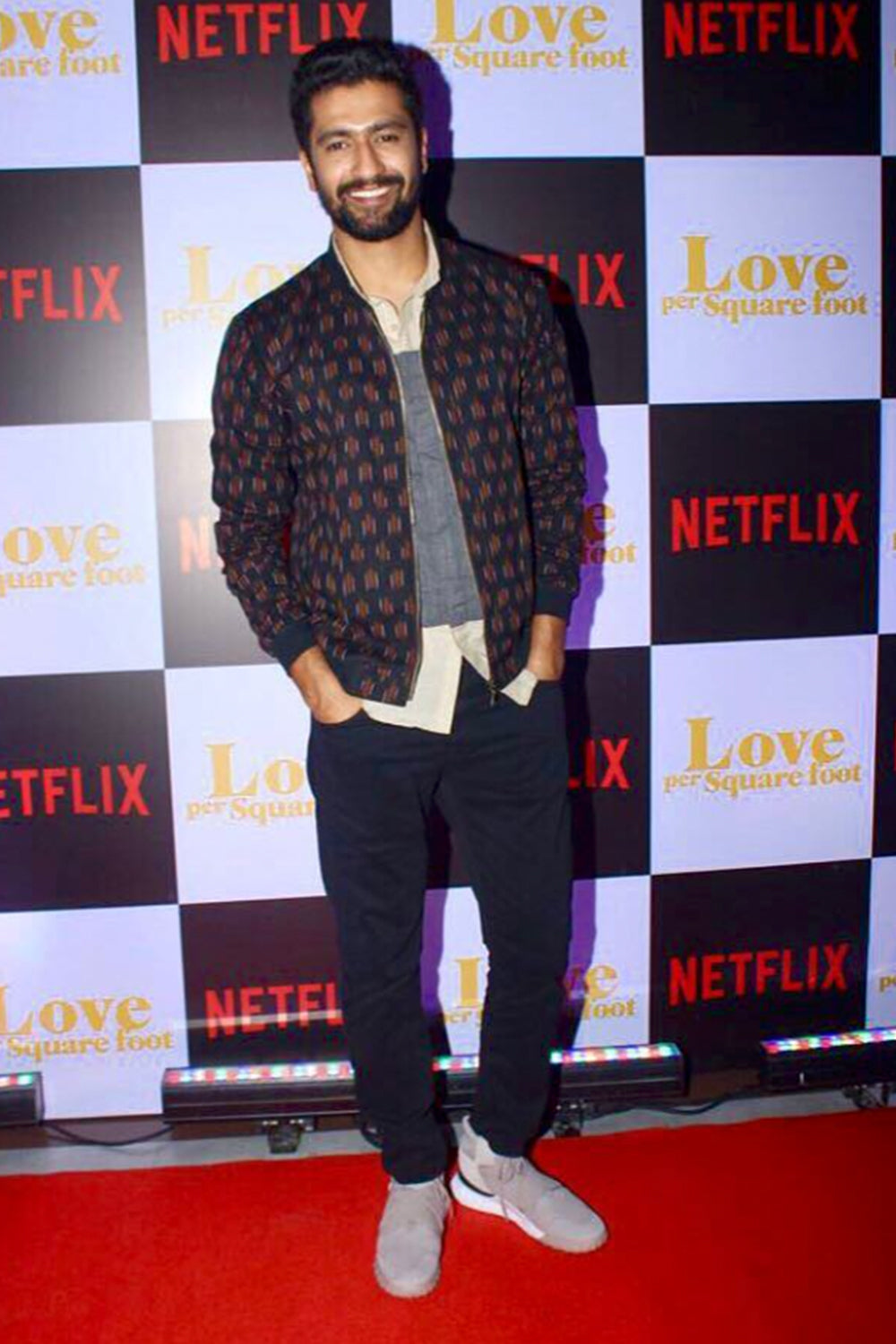 Ikat Meteor Bomber as seen on Vicky Kaushal